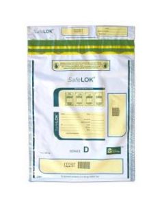 Control Group Tamper-Evident Deposit Bags, 12in x 16in, White, Pack Of 100