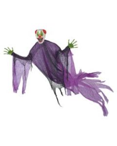 Amscan Halloween Large Clown Hanging Prop, 84inH x 30inW x 15inD, Multicolor