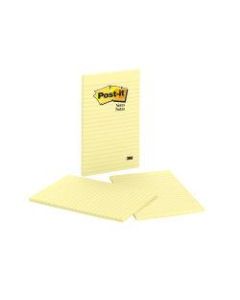 Post-it Notes, 5in x 8in, Lined, Canary Yellow, Pack Of 2 Pads