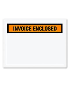 Office Depot Brand "Invoice Enclosed" Envelopes, Panel Face, 7in x 5 1/2in, Orange, Pack Of 1,000