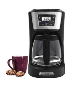 Black & Decker 12-Cup Programmable Coffee Maker - Programmable - 12 Cup(s) - Multi-serve - Coffee Strength Setting - Black