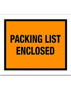 Office Depot Brand "Packing List Enclosed" Envelopes, Full Face, 7in x 5 1/2in, Orange Pack Of 1,000