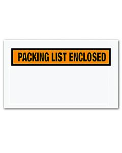 Office Depot Brand "Packing List Enclosed" Envelopes, Panel Face, 5 1/2in x 10in, Orange, Pack Of 1,000