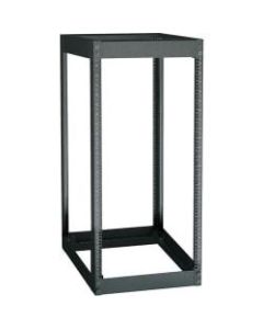 Black Box 4-Post Rack, 15U - 15U Rack Height x 19in Rack Width - Cold-rolled Steel (CRS) - 2200 lb Maximum Weight Capacity - 750 lb Dynamic/Rolling Weight Capacity