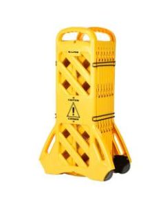 Alpine Expandable Mobile Safety Barricade Fence System, 13ft, Yellow