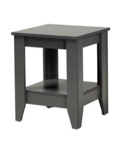 Baxton Studio Modern And Contemporary Square Living Room End Table, 19-3/4in x 15-3/4in, Gray