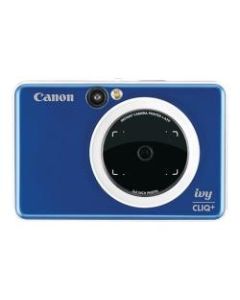 Canon ivy CLIQ+ - Digital camera - compact with instant photo printer - 8.0 MP - Bluetooth - sapphire blue