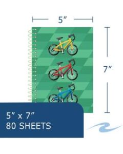 Roaring Spring Lifenotes College Ruled Recycled Memo Spiral Notebook, 4 Pack, 7in x 5in 80 Sheets, Assorted Colors