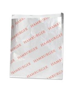 Bagcraft Foil Single-Serve Hamburger Bags, 6 1/2inH x 6inW x 3/4inD, Silver, Pack of 1,000 Bags