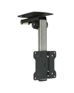 Mount-It MI-4211 Under Cabinet/Ceiling TV Mount For 13 - 27in TVs, 12-9/16inH x 4-1/4inW x 6-1/16inD, Black