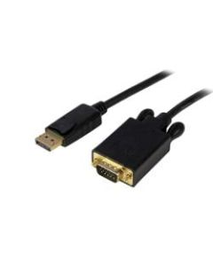 StarTech.com 6ft DisplayPort to VGA Adapter Converter Cable - DP to VGA 1920x1200 - Black