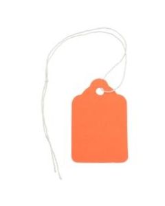 JAM Paper Gift Tags, 1 3/4in x 1 1/8in, Orange, Pack Of 50