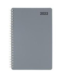 Office Depot Brand Weekly/Monthly Appointment Book, 4in x 6in, Silver, January To December 2022, OD710430