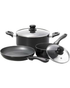 Starfrit Simplicity Cookware, 5-Piece Set, Gunmetal/Black