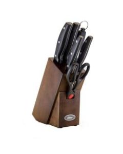 Oster Granger Stainless-Steel 7-Piece Cutlery Set, Black