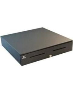 APG Cash Drawer Series 4000 1820 Cash Drawer - 5 Bill - 5 Coin - 2 Media SlotSerial Port, - Steel, Stainless Steel - Black - 4.2in Height x 18.8in Width x 20in Depth