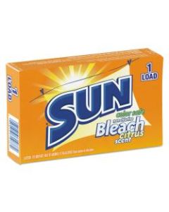 SUN Color-Safe Powder Bleach Vending Packs, Unscented, 1.8 Oz, 1-Load Boxes, Carton Of 100 Boxes