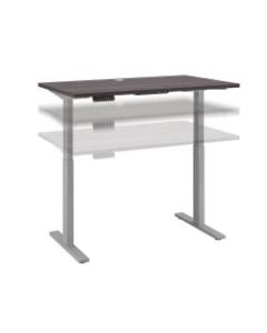 Bush Business Furniture Move 60 Series 48inW x 30inD Height Adjustable Standing Desk, Storm Gray/Cool Gray Metallic, Standard Delivery