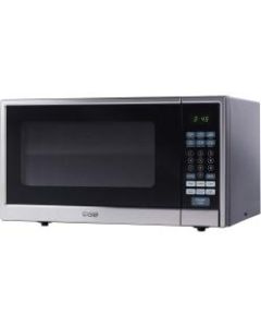 Commercial Chef CHCM11100SSB Microwave Oven - 8.23 gal Capacity - Microwave - 10 Power Levels - FuseStainless Steel - Countertop - Black