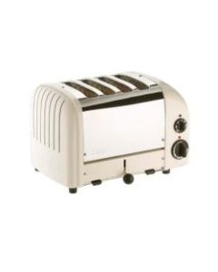 Dualit NewGen Extra-Wide Slot Toaster, 4-Slice, Canvas White