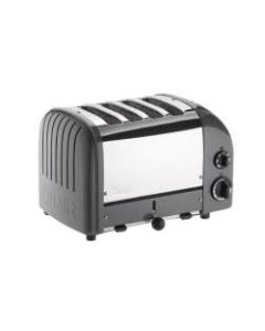 Dualit NewGen Extra-Wide Slot Toaster, 4-Slice, Cobble Gray