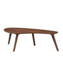 Baxton Studio Mid-Century Modern Coffee Table, 15inH x 47-1/4inW x 23-5/8inD, Walnut