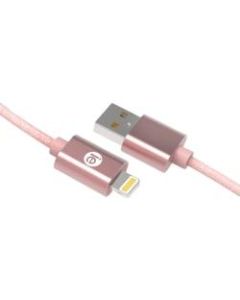 iEssentials Lightning/USB Data Transfer Cable - 6 ft Lightning/USB Data Transfer Cable - Lightning Proprietary Connector - USB - Rose Gold