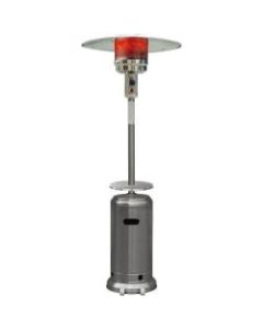 Hanover 7-Ft. Steel Umbrella Propane Patio Heater in Stainless Steel - Gas - Propane - 14.07 kW - 16 Sq. ft. Coverage Area - Outdoor - Stainless Steel