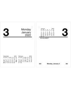 AT-A-GLANCE Compact Daily Loose-Leaf Desk Calendar Refill, 3in x 3-3/4in, January To December 2022, E91950