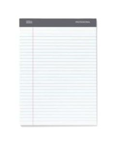 Office Depot Brand Professional Legal Pad, 8 1/2in x 11 3/4in, Legal Ruled, 50 Sheets Per Pad, White, Pack Of 8 Pads