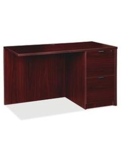 Lorell Prominence 2.0 Return Desk, Right, 48inW x 24inD, Mahogany