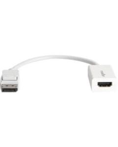 Rocstor DisplayPort (Male) to HDMI (Female) Adapter Converter - 1 Pack - 1 x DisplayPort Male Digital Audio/Video - 1 x HDMI Female Digital Audio/Video - 1920 x 1200 Supported - White