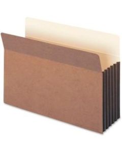 Smead Easy-Access Top-Tab Tyvek File Pockets, Legal Size, 5 1/4in Expansion, 30% Recycled, Redrope, Box Of 10