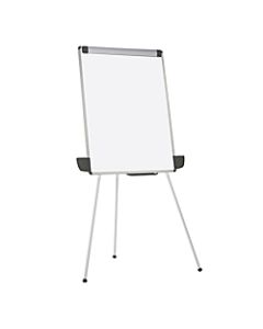 MasterVision Tabletop/Floor Tripod Non-Magnetic Dry-Erase Whiteboard Presentation Easel, 29in x 41in, Aluminum Frame With Silver Finish