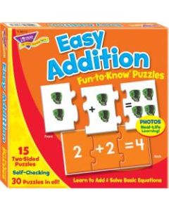 Trend Fun-To-Know Puzzles, Addition, Pack Of 45