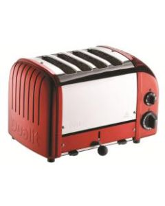 Dualit NewGen Extra-Wide Slot Toaster, 4-Slice, Apple Candy Red