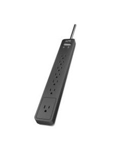 APC SurgeArrest Surge Protector, 7-Outlet, 6ft Cord, Gray, PE76