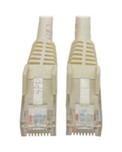 Tripp Lite Cat6 GbE Gigabit Ethernet Snagless Molded Patch Cable UTP White RJ45 M/M 8ft 8ft - 1 x RJ-45 Male Network - 1 x RJ-45 Male Network - Gold Plated Connector - Copper Plated Contact - White