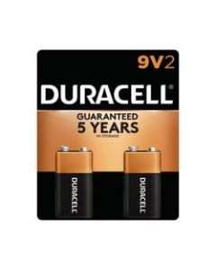 Duracell Coppertop 9-Volt Alkaline Batteries, Pack Of 2