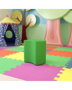 Flash Furniture Soft Seating Collaborative Moon Chair, Green