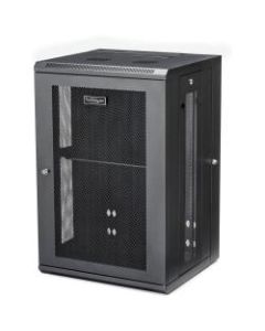 StarTech.com Wallmount Server Rack Cabinet - Hinged Enclosure - Wallmount Network Cabinet - 20 in. Deep - 18U - Use this wall mount network cabinet to mount your server or networking equipment to the wall with a hinged enclosure for easy access