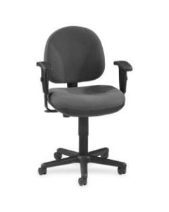 Lorell Millenia Pneumatic Task Chair, Removeable Arms, Gray