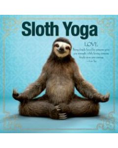 Willow Creek Press 5-1/2in x 5-1/2in Hardcover Gift Book, Sloth Yoga