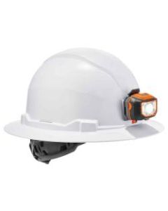 Ergodyne Skullerz 8971LED Class E Full Brim Hard Hat, White