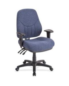 Lorell Baily Series High-Back Multi-Task Chair, Blue