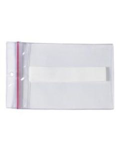 Office Depot Brand Super-Scan Press-On Vinyl Envelopes, Reclosable, 9in x 12in, Clear, Pack Of 25 Envelopes