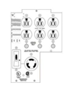 APC - Backplate Kit - 1, 6 x NEMA L5-30R, NEMA 5-15R Female, Female