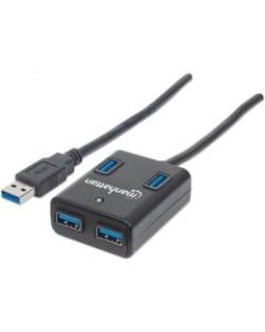 Manhattan SuperSpeed USB 3.0 Hub - USB 3.0 Type A - 4 USB Port(s) - 4 USB 3.0 Port(s) - Mac, PC