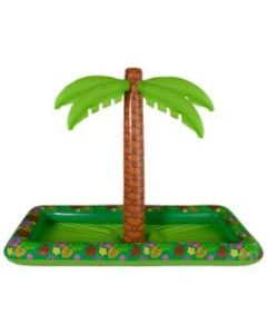 Amscan Summer Luau Inflatable Palm Tree Buffet Cooler, 49-1/4inH x 36inW x 24inD, Multicolor