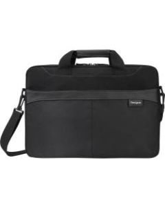Targus Slipcase Business Casual Slim Briefcase With 15.6in Laptop Pocket, 13inH x 16inW x 2-1/16inD, Black